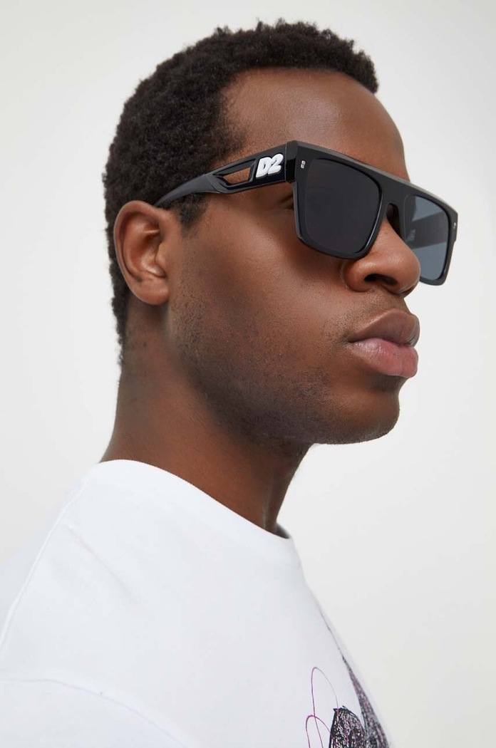 DSQUARED2 occhiali da sole a tinta unita nero D2.0127/S