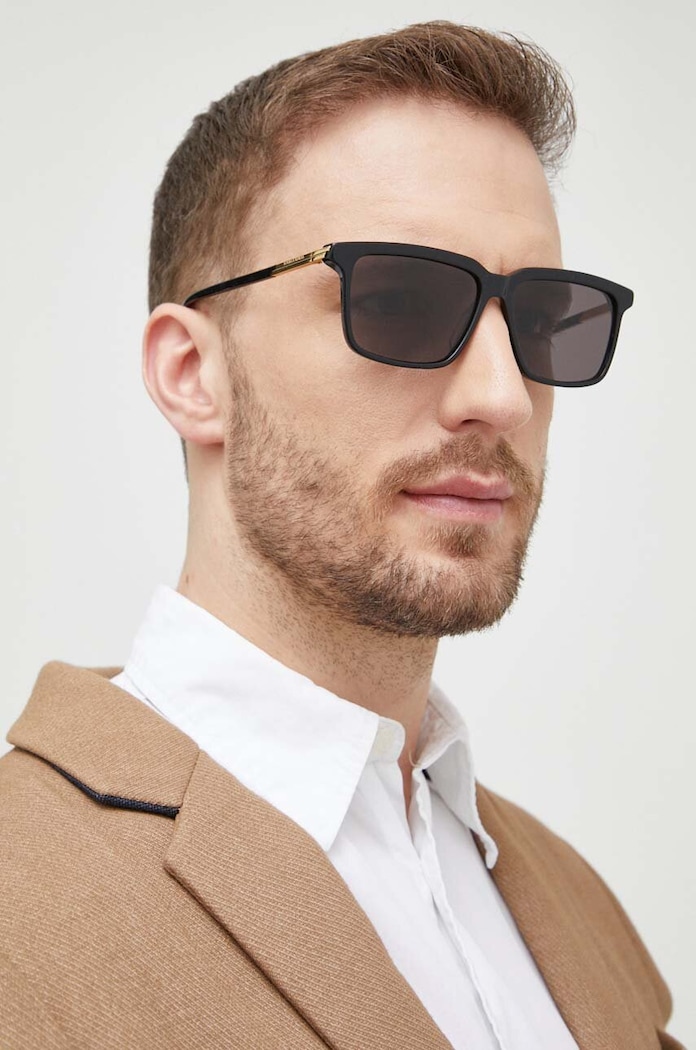 Slnečné okuliare Bottega Veneta hladký čierna BV1261S