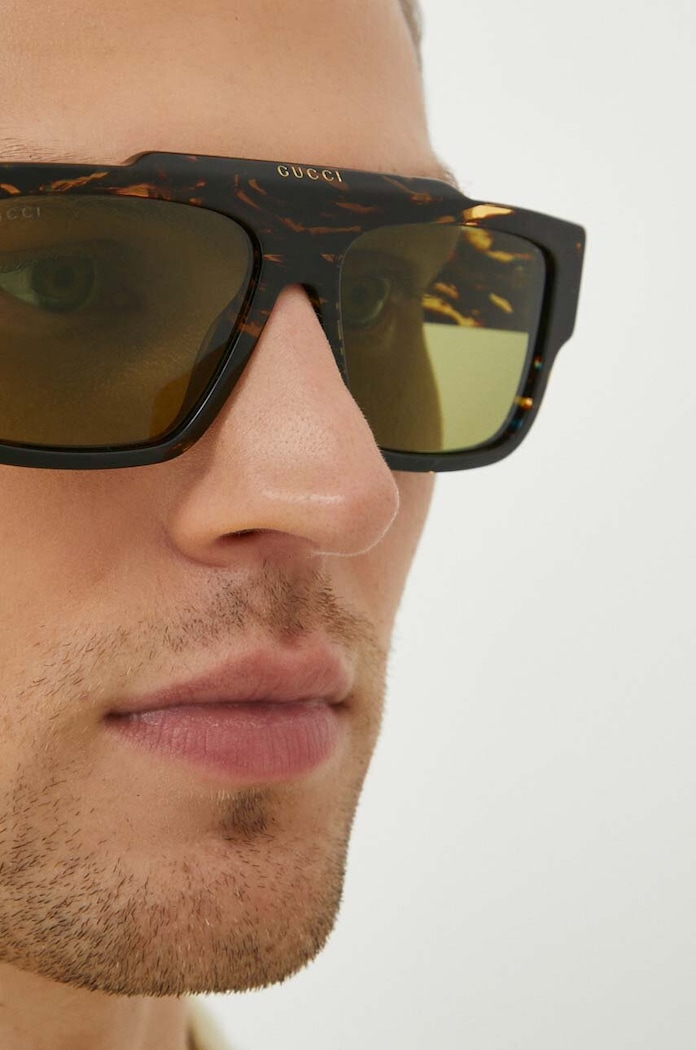 Okulary przeciwsłoneczne Gucci zielony GG1460S