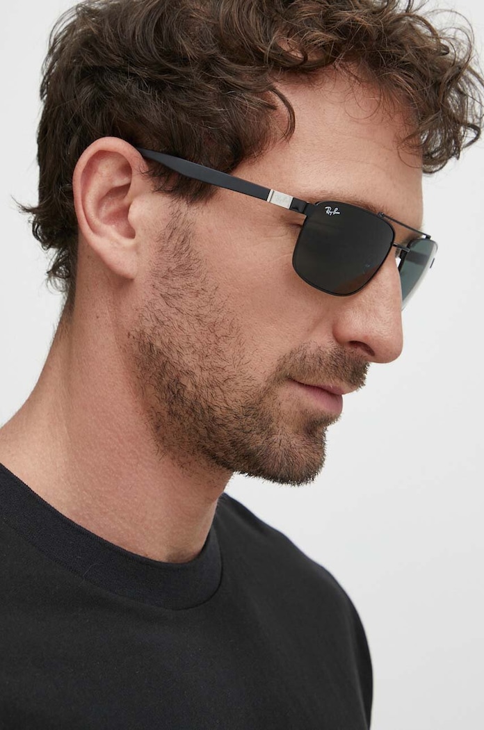 Ray-Ban okulary przeciwsłoneczne jednolita czarny 0RB3737