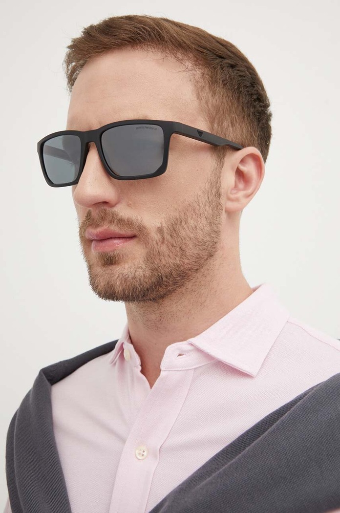 Sunčane naočale Emporio Armani reflektirajuća crna 0EA4219