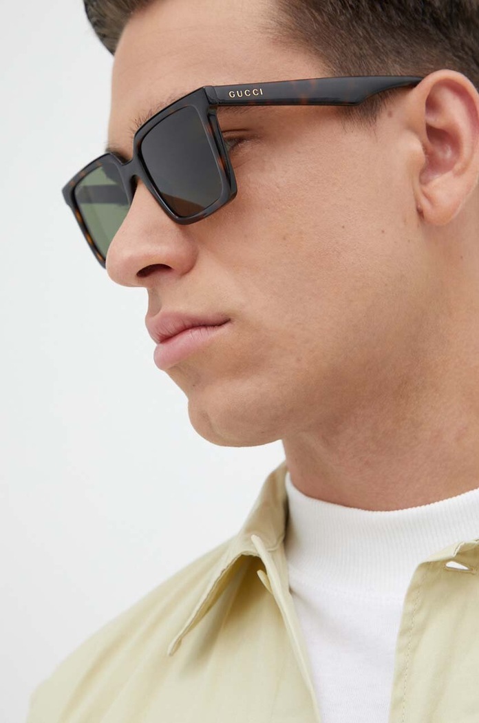 Okulary przeciwsłoneczne Gucci zielony GG1540S