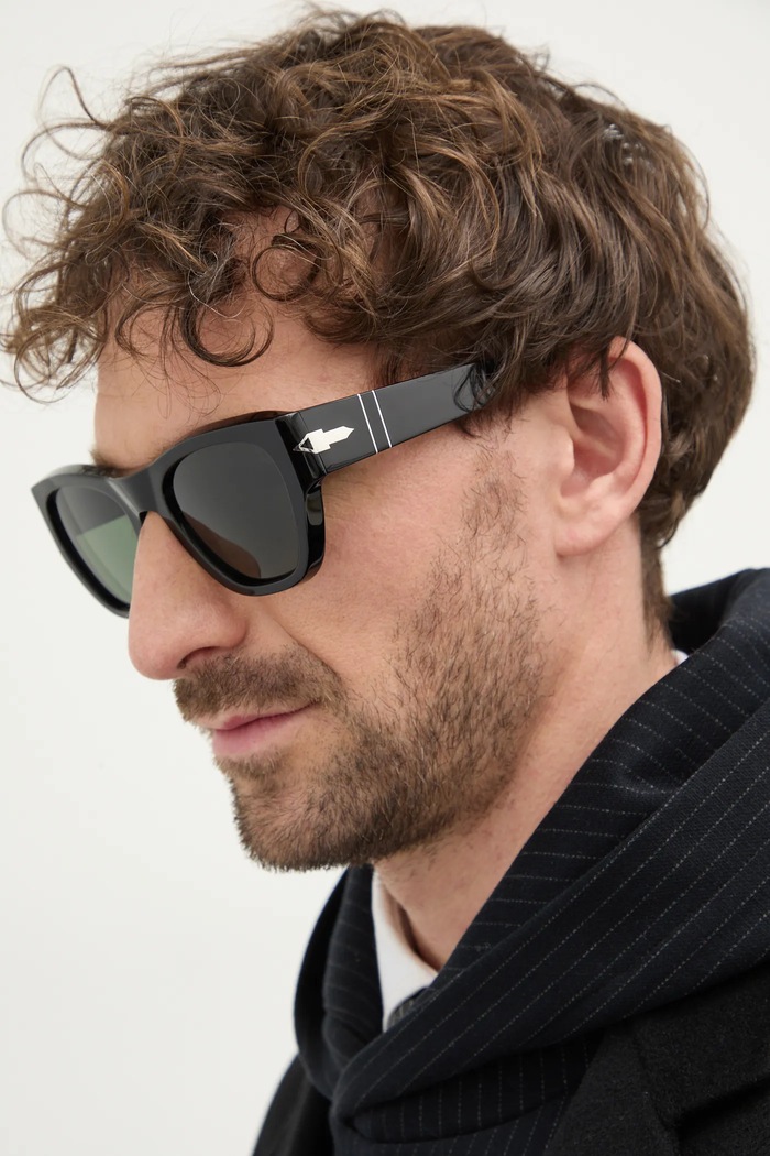 Persol okulary przeciwsłoneczne jednolita czarny 0PO0054S