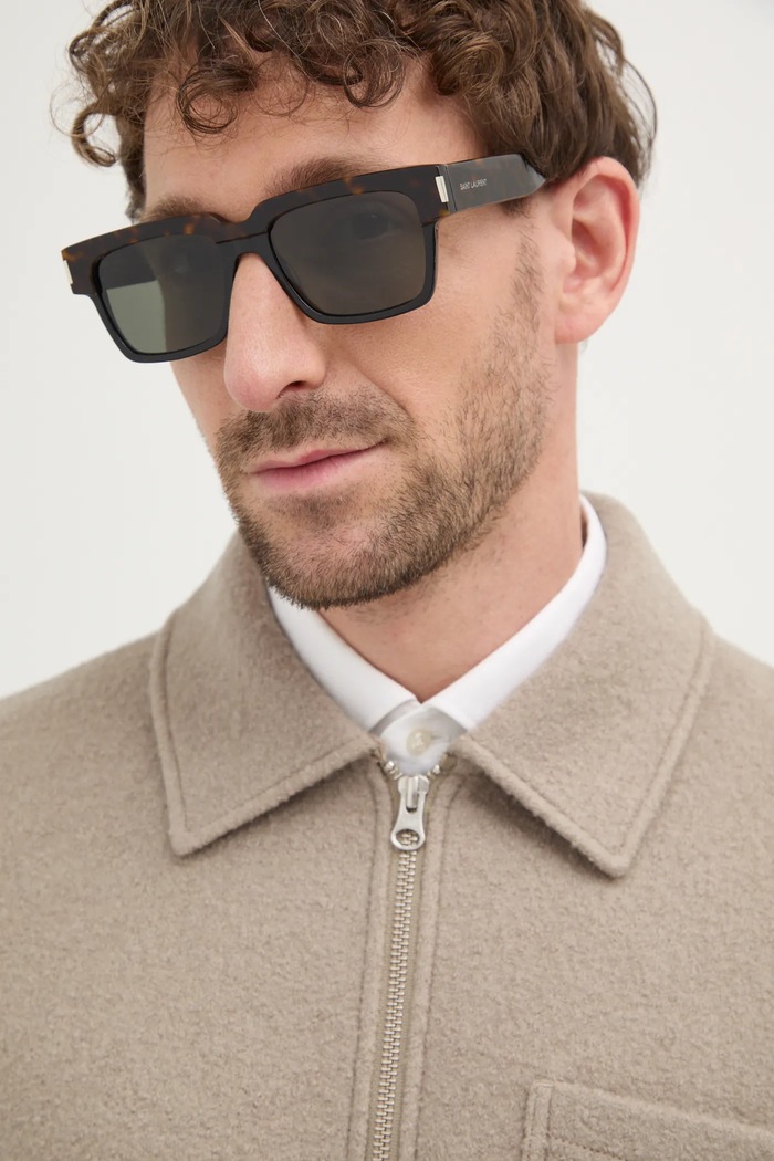 Sluneční brýle Saint Laurent VADIM obdélníkový hnědá SL.732.VADIM