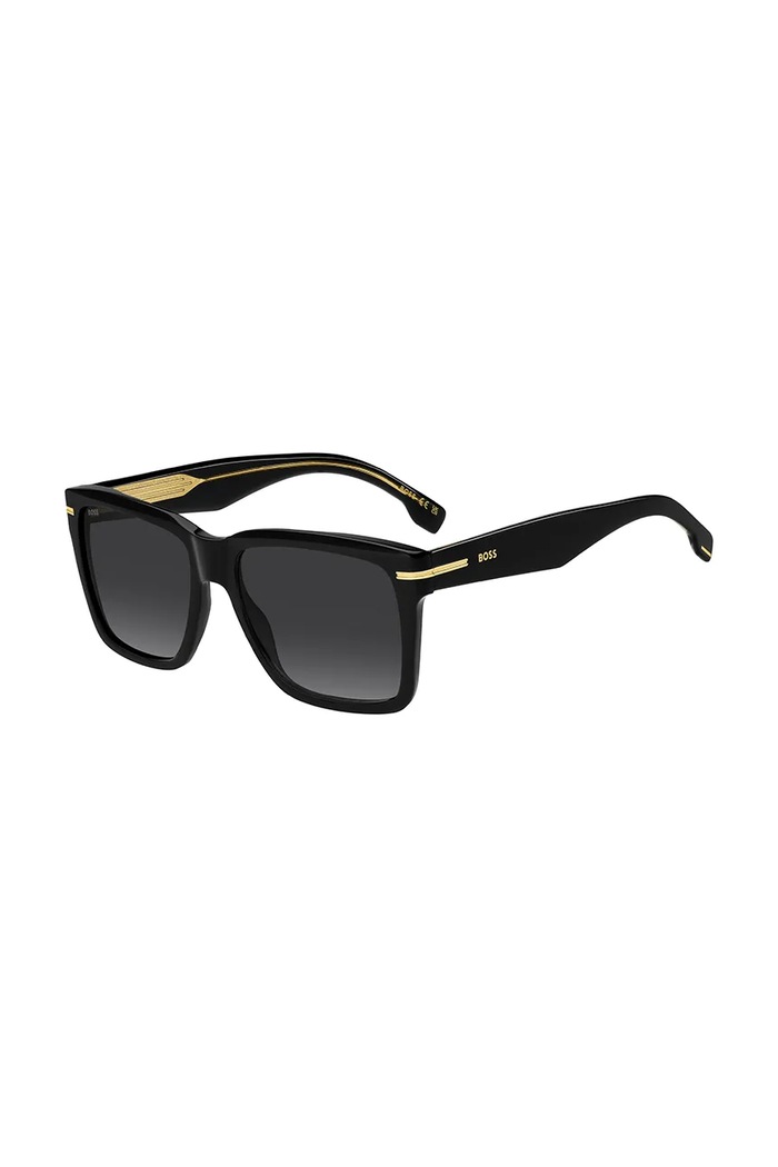 BOSS okulary przeciwsłoneczne wayfarer męskie czarny BOSS.1745/S