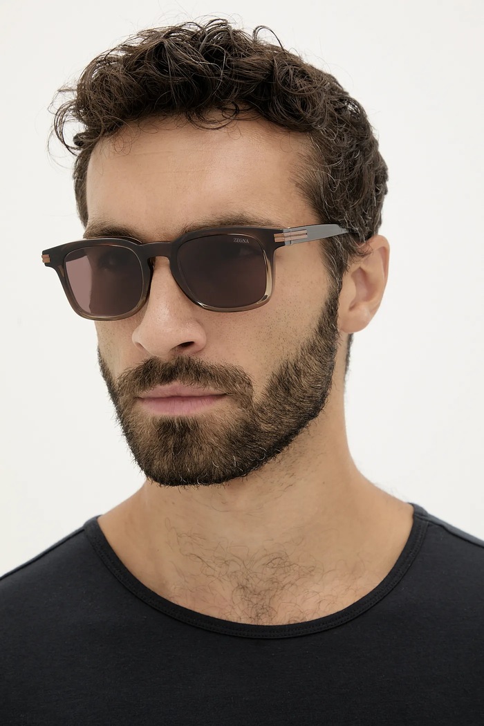 Sluneční brýle Zegna jednotná hnědá EZ0230.5050E