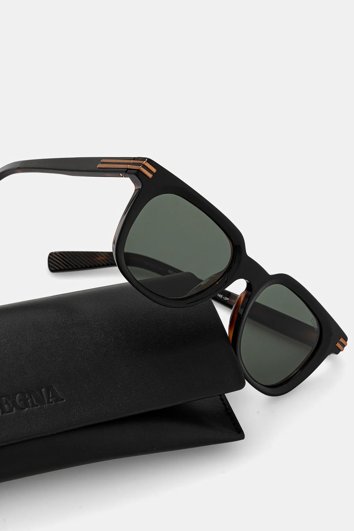 Zegna ochelari de soare negru EZ0248.5005R