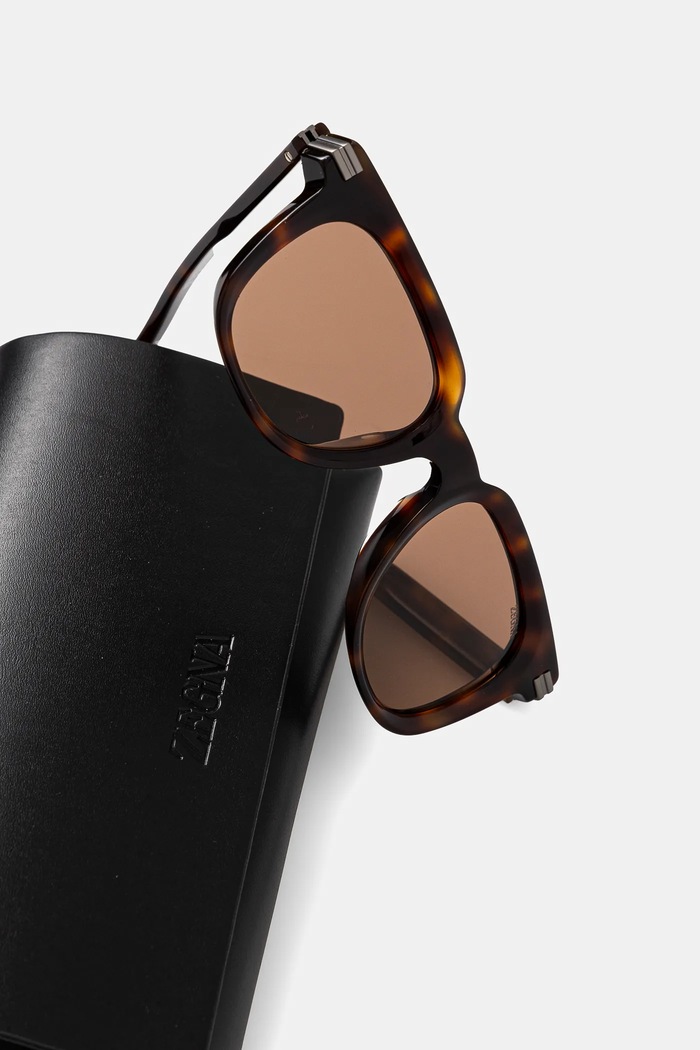 Slnečné okuliare Zegna hnedá EZ0248.5052E
