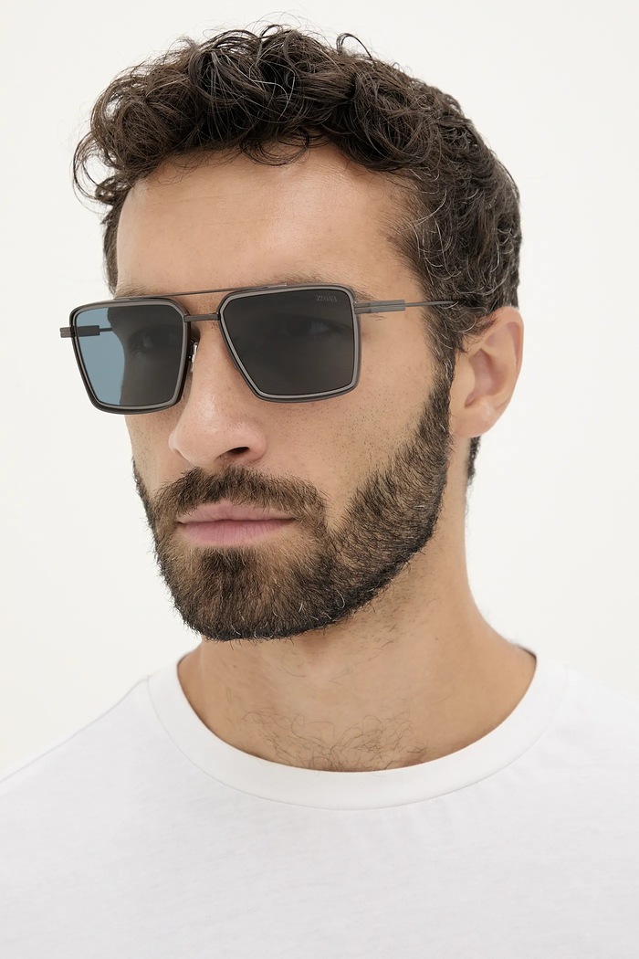 Zegna napszemüveg standard fekete EZ0257.5637V
