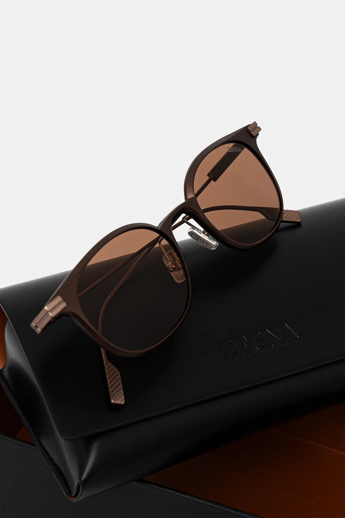 Zegna napszemüveg barna EZ0260.5037E