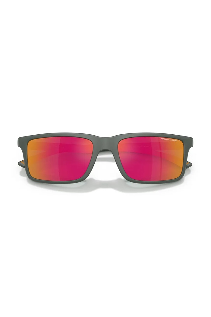 Armani Exchange okulary przeciwsłoneczne 0AX4157SU zielony