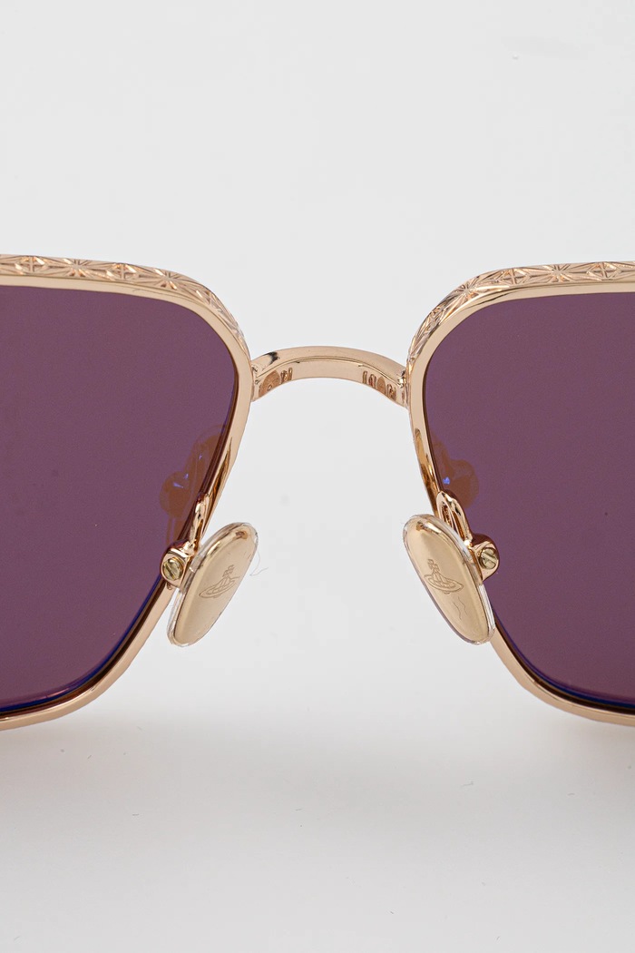 Vivienne Westwood okulary przeciwsłoneczne Mickie złoty VW7036