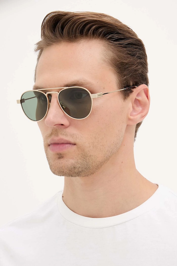 Sunčane naočale Saint Laurent jednobojno zlatna SL.708