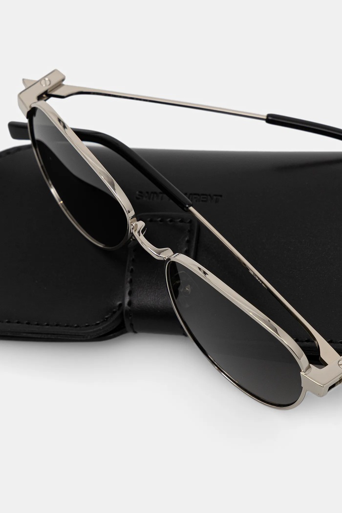 Sluneční brýle Saint Laurent stříbrná SL.772