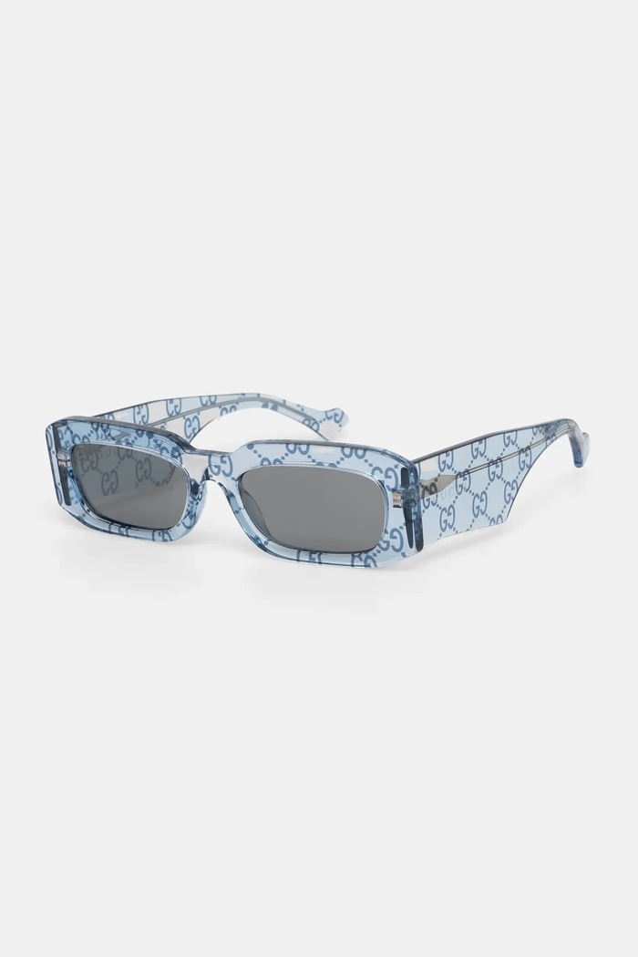 Gucci ochelari de soare uniforme albastru GG1426S.