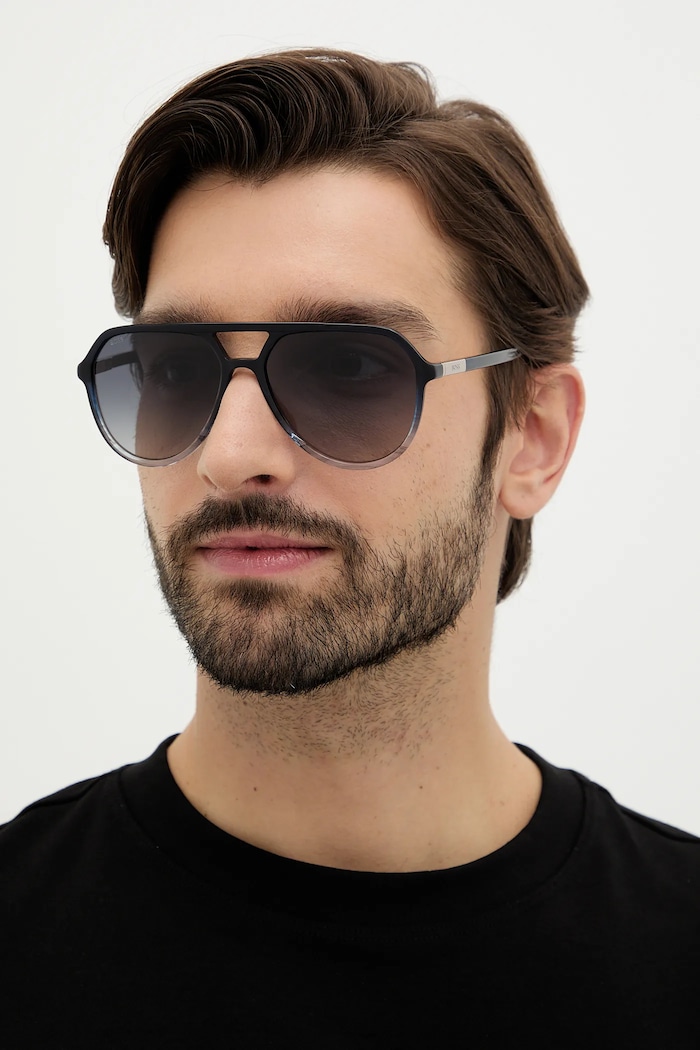 BOSS ochelari de soare aviator bleumarin BOSS.1831/S