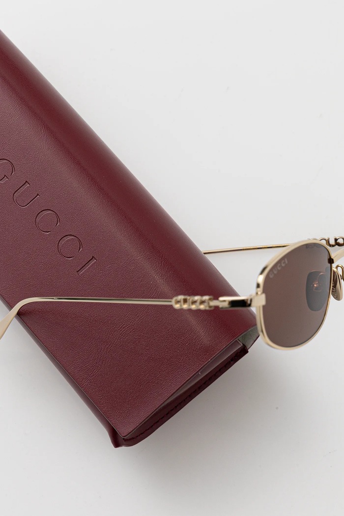 Gucci okulary przeciwsłoneczne złoty GG1940S