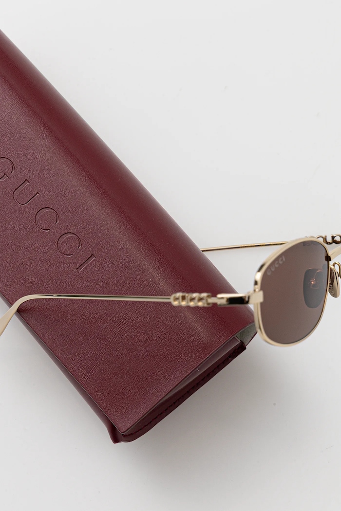 Gucci okulary przeciwsłoneczne złoty GG1940S