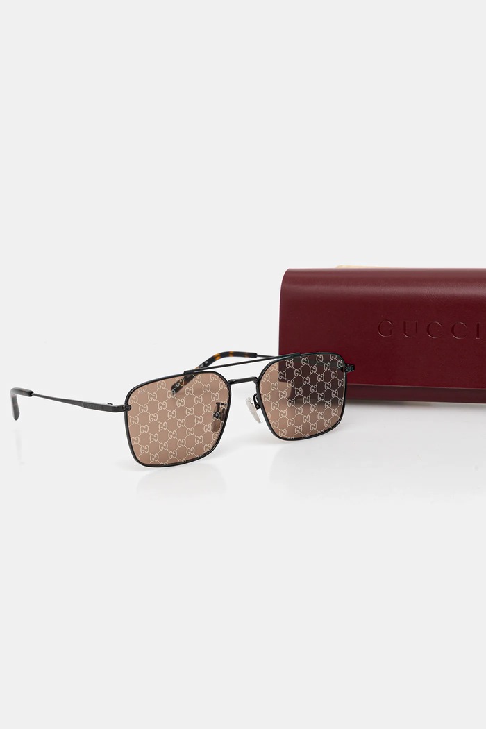 Okulary przeciwsłoneczne Gucci szary GG1957SA