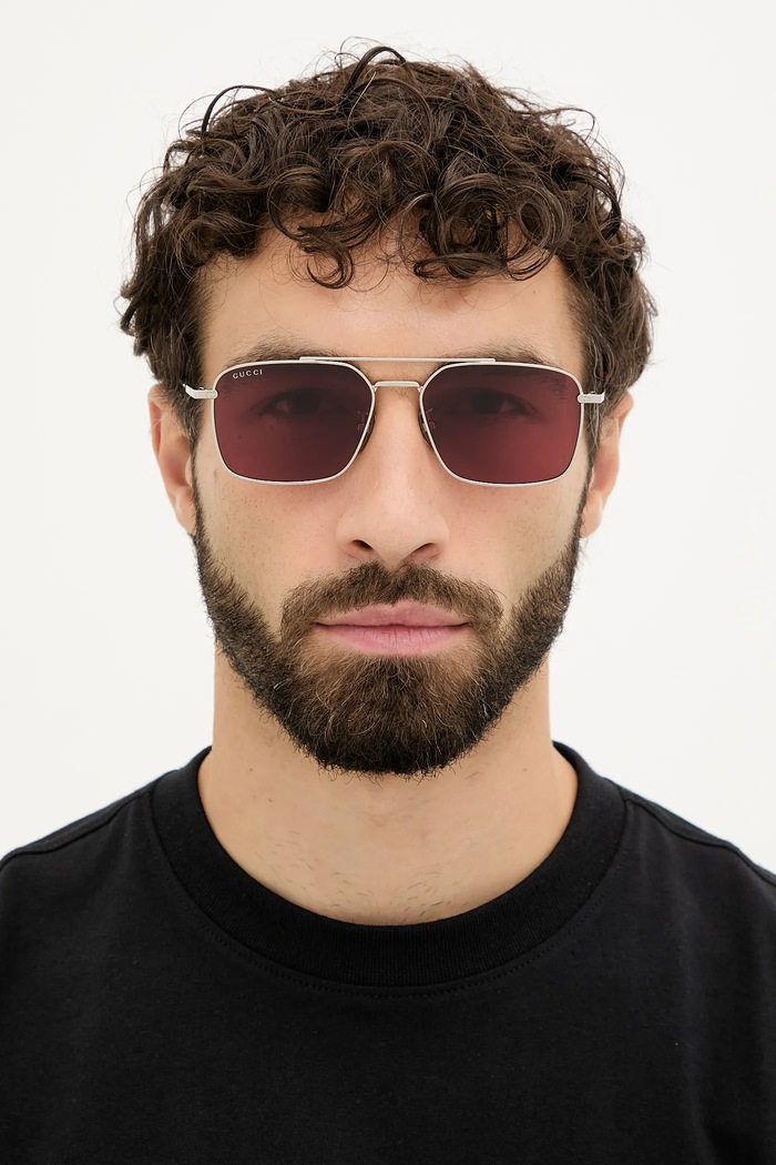 Gucci ochelari de soare GG1957SA argintiu