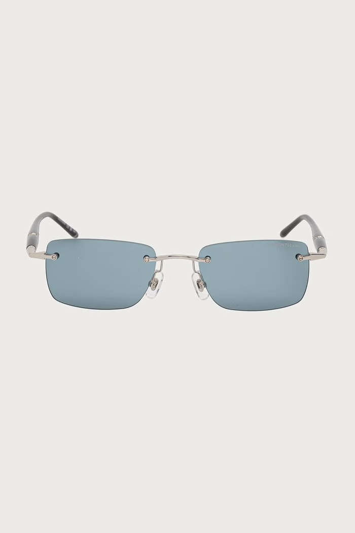 Montblanc Okulary przeciwsłoneczne męskie MB0344S niebieski AA00