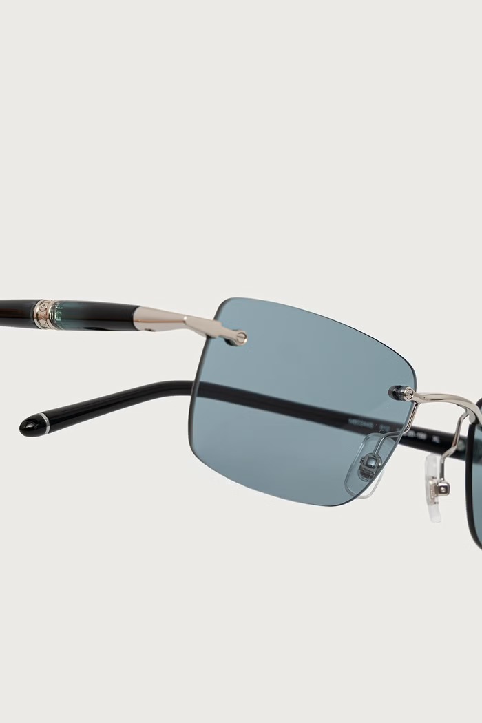 Akcesoria Montblanc Okulary przeciwsłoneczne męskie MB0344S niebieski