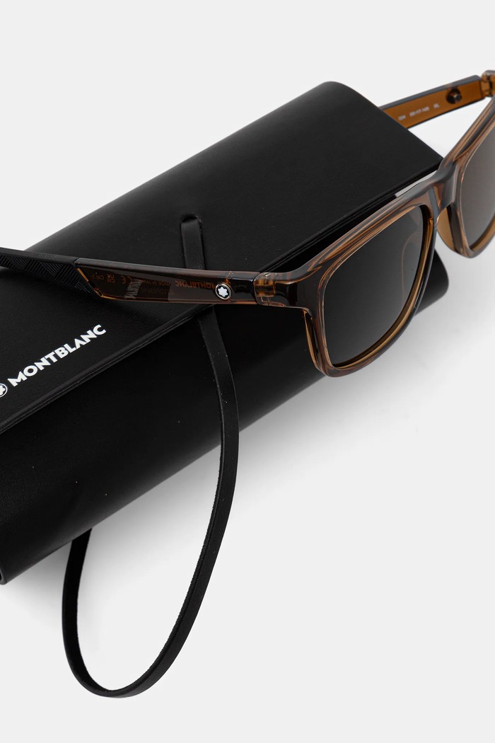 Montblanc okulary przeciwsłoneczne brązowy MB0432S