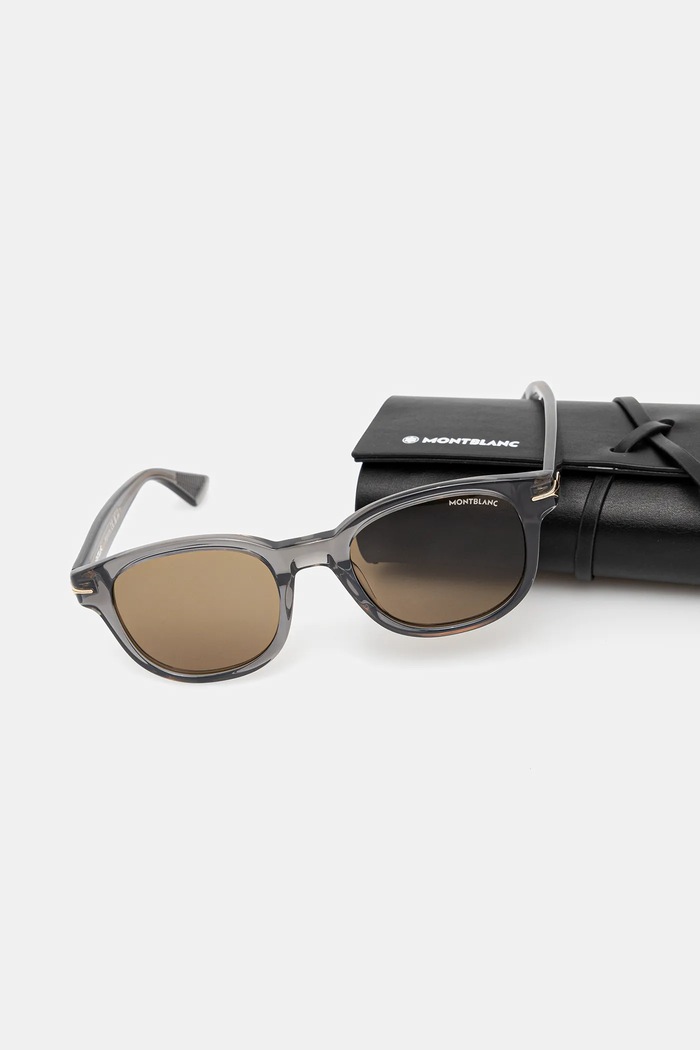 Slnečné okuliare Montblanc sivá MB0435S