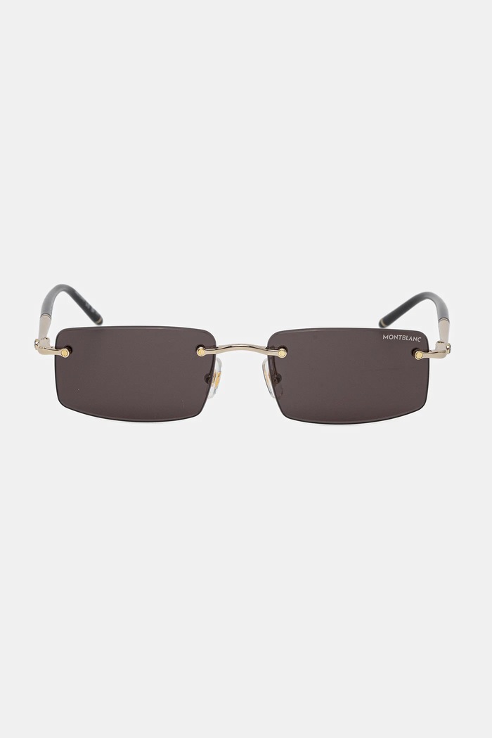 Akcesoria Montblanc okulary przeciwsłoneczne MB0443S złoty