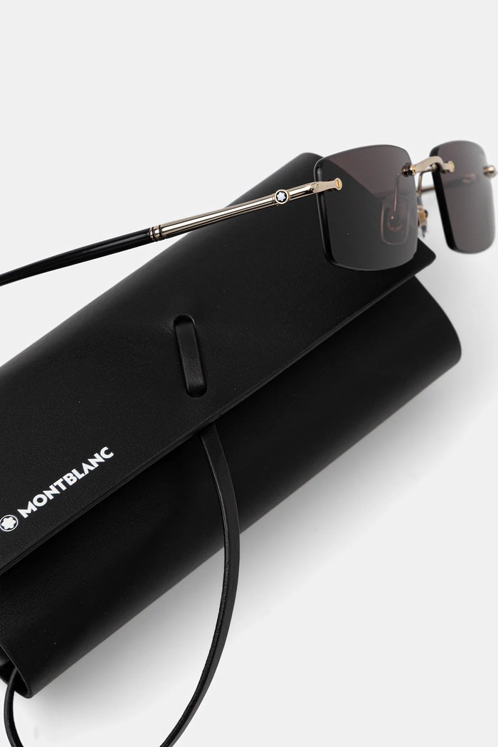 Montblanc okulary przeciwsłoneczne złoty MB0443S
