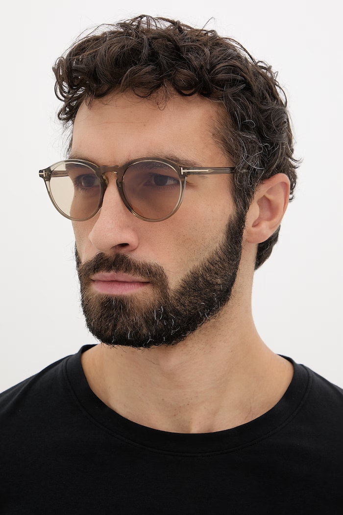 Γυαλιά ηλίου Tom Ford Aurele στρογγυλό πράσινο FT0904.5296E
