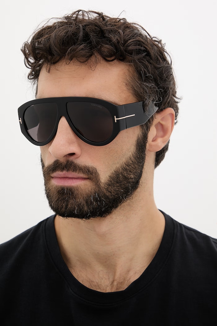 Γυαλιά ηλίου Tom Ford Bronson aviator μαύρο FT1044.6001A