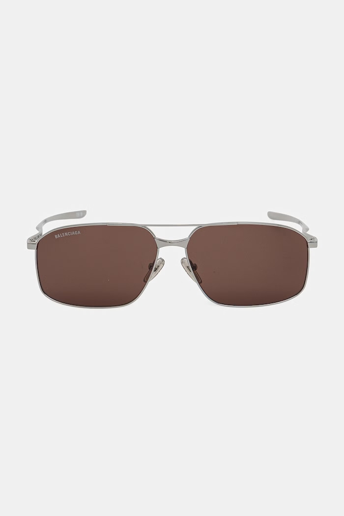 Accesorii Balenciaga ochelari de soare pentru bărbați BB0492S argintiu