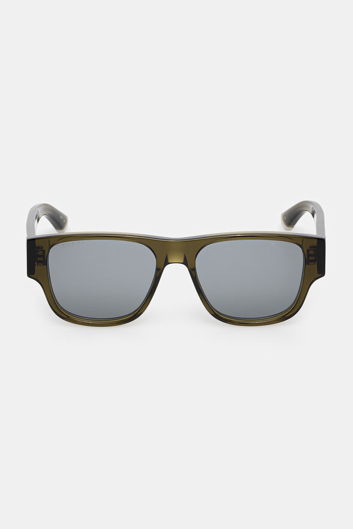 Akcesoria Gucci okulary przeciwsłoneczne kwadratowe męskie GG2075S zielony