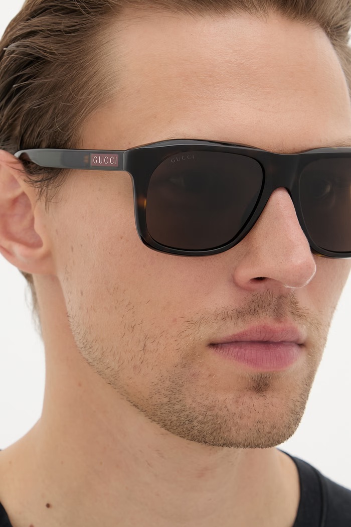 Gucci štvorcové slnečné okuliare pánske GG2077S