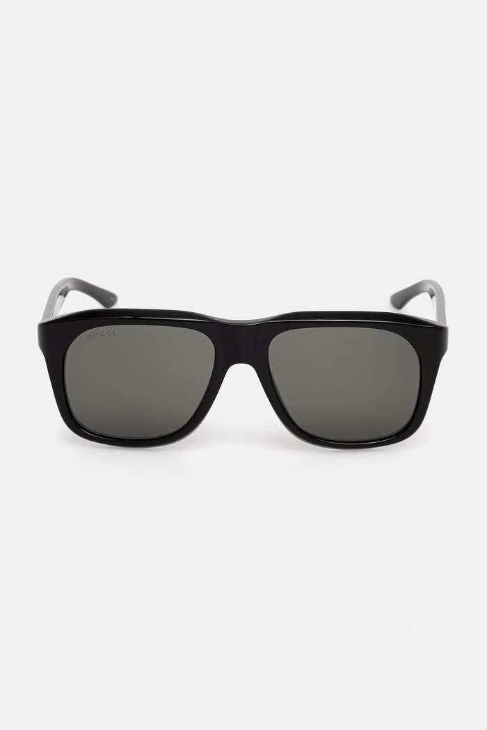 Akcesoria Gucci okulary przeciwsłoneczne kwadratowe męskie GG2077S czarny