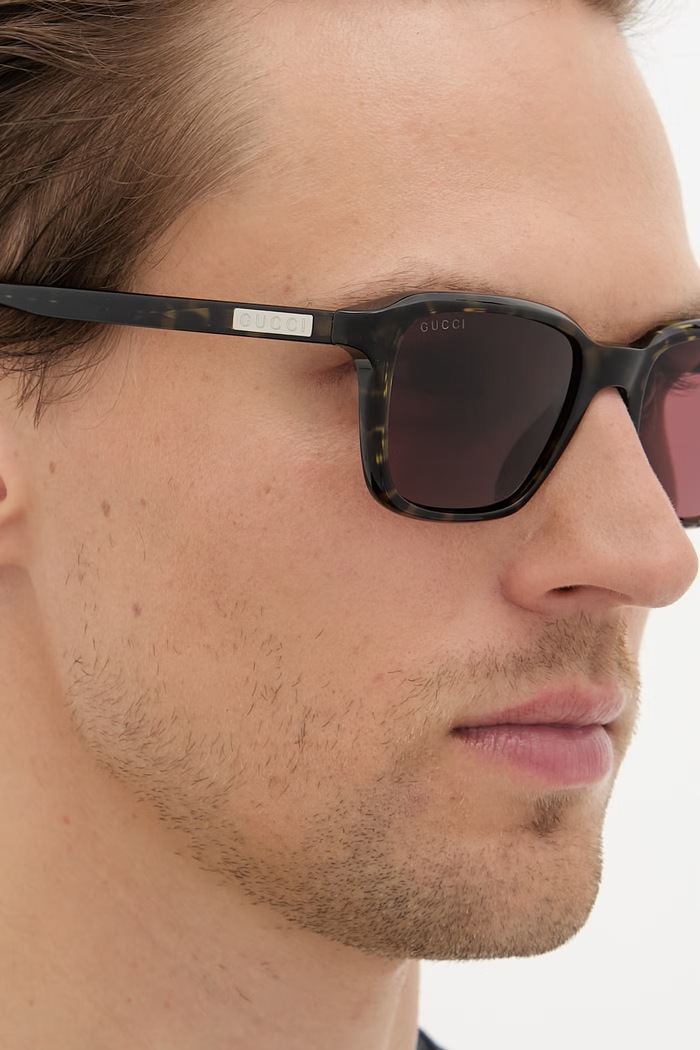 Gucci Štvorcové slnečné okuliare pánske GG2078S