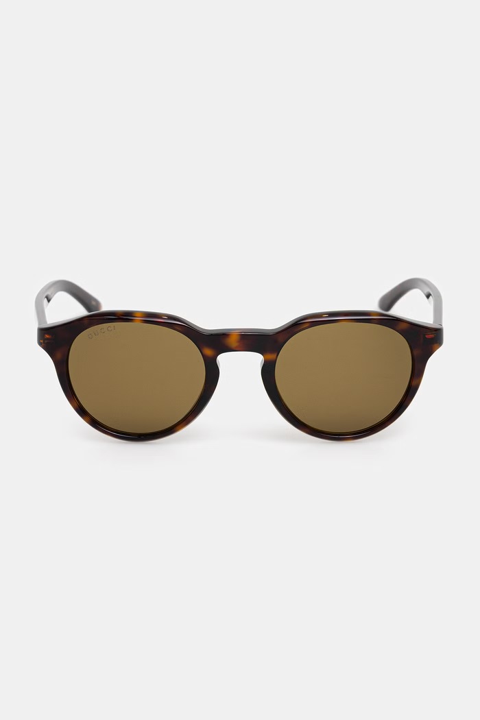 Doplnky Gucci okrúhle slnečné okuliare pánske GG2079S hnedá