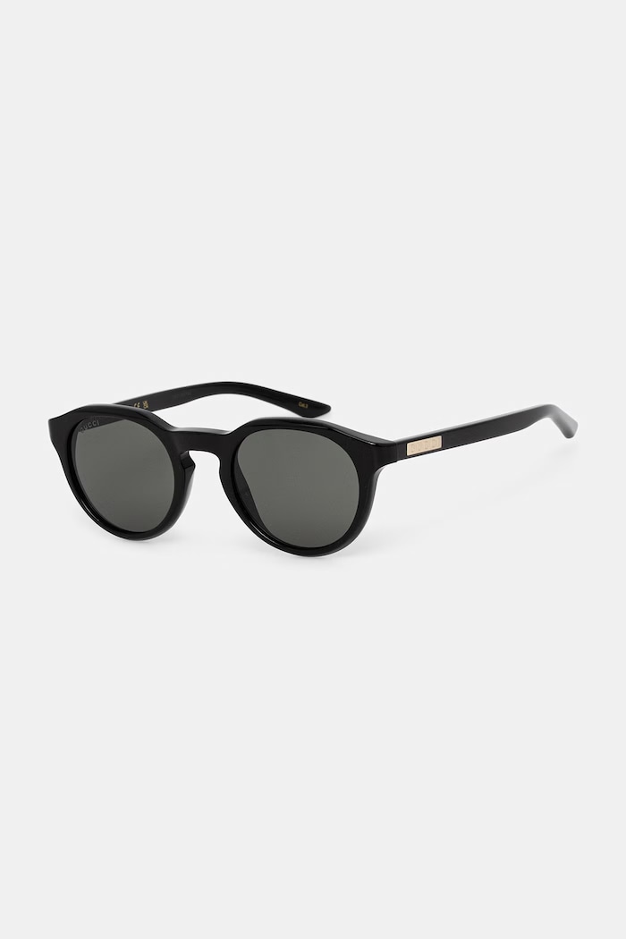 Gucci okulary przeciwsłoneczne okrągłe męskie GG2079S czarny AA00