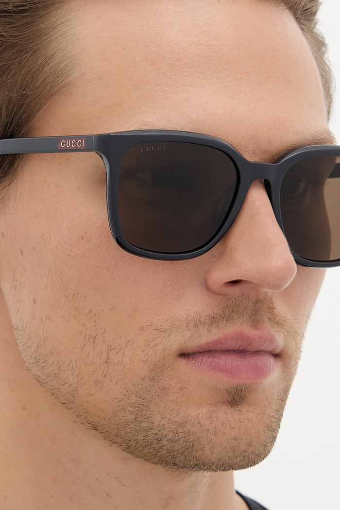 Gucci okulary przeciwsłoneczne kwadratowe męskie GG2080SK