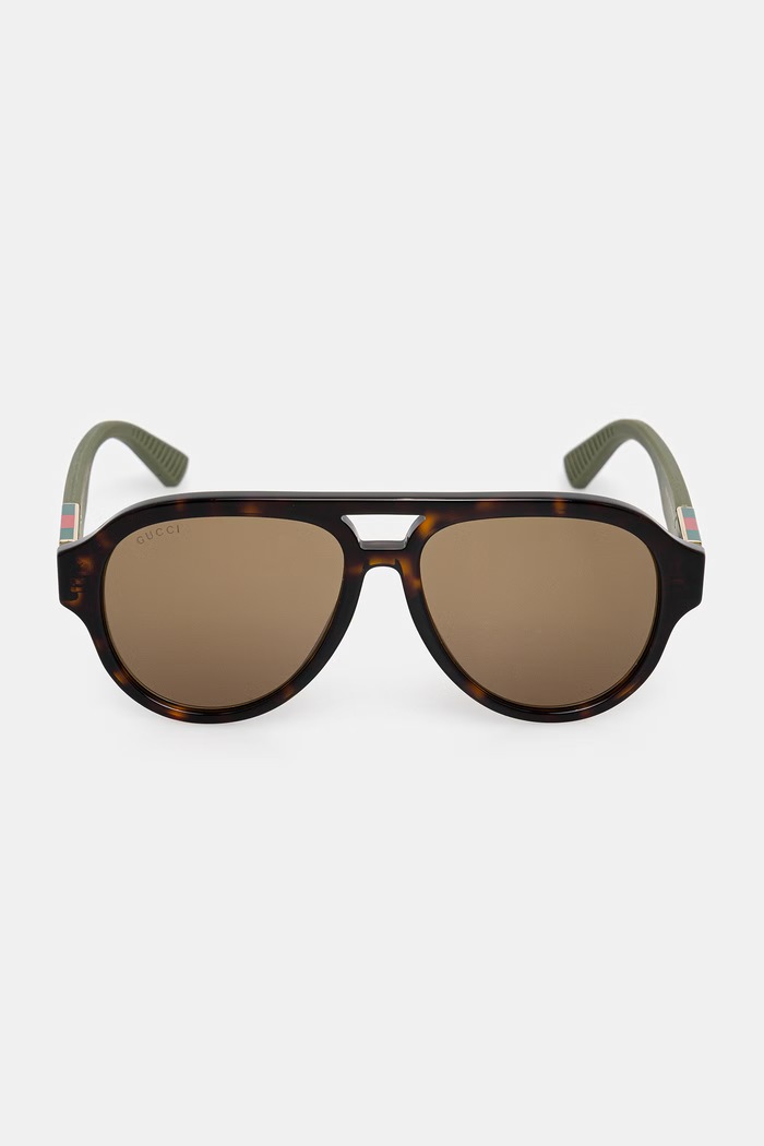 Doplnky Gucci slnečné okuliare pilot pánske GG2088S hnedá