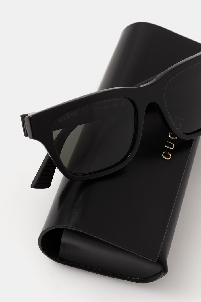 Gucci štvorcové slnečné okuliare pánske čierna GG2089S