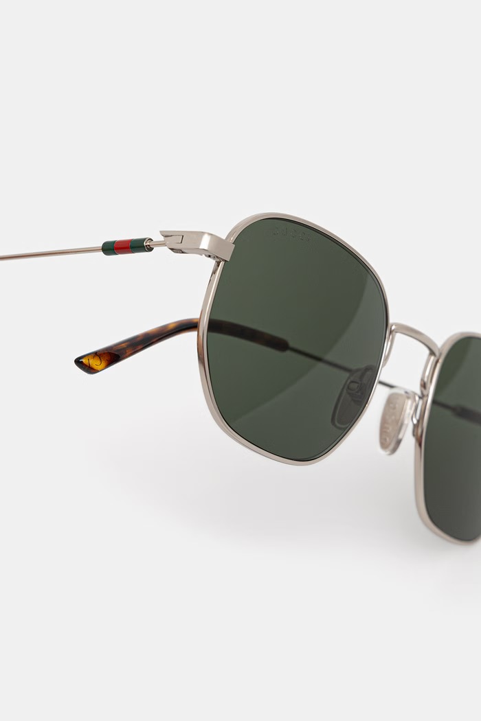 Gucci ochelari de soare pentru bărbați argintiu GG2095S