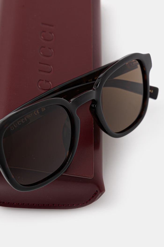 Gucci slnečné okuliare pánske hnedá GG2106S