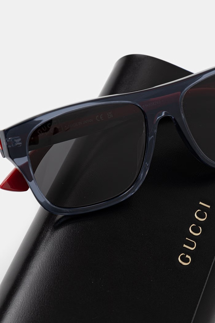 Gucci slnečné okuliare pánske tmavomodrá GG2119S