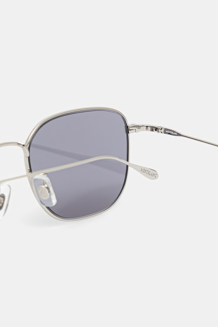 Montblanc slnečné okuliare pánske strieborná MB0477SA