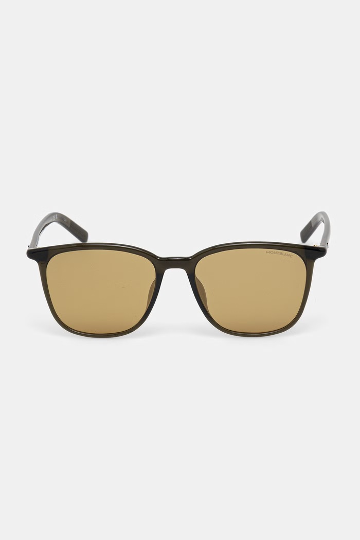 Accesorii Montblanc ochelari de soare Wayfarer bărbați MB0487SA verde