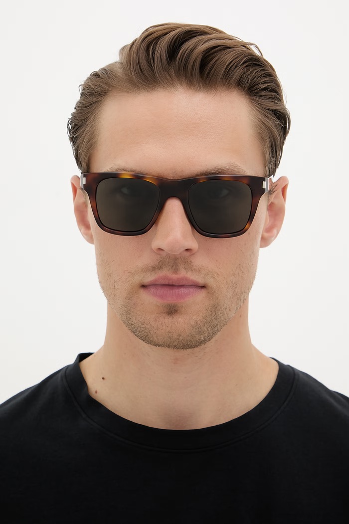 Saint Laurent ochelari de soare Wayfarer bărbați SL.875 maro
