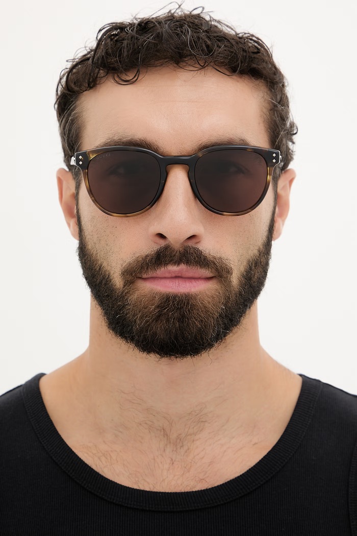 Gucci okulary przeciwsłoneczne męskie GG2134SA brązowy