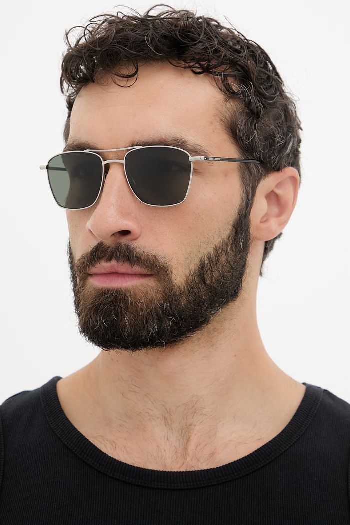 Saint Laurent slnečné okuliare pánske strieborná SL.866
